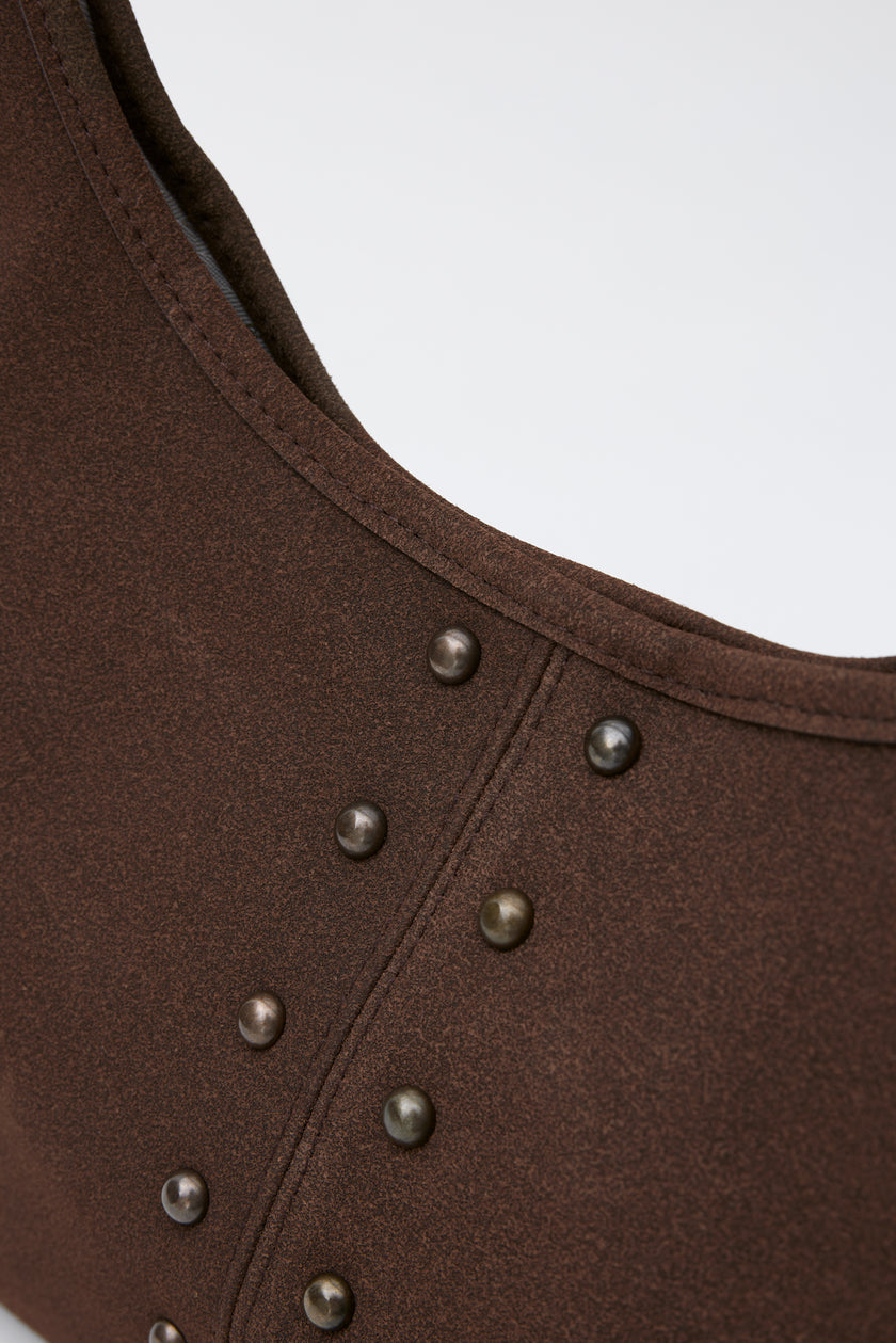 Valenta Süet El ve Omuz Çantası - Kahverengi