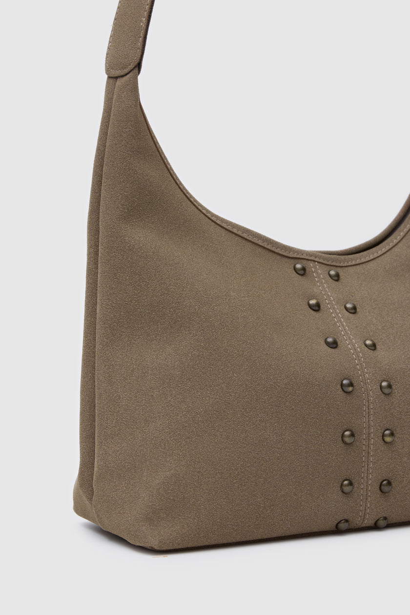 Valenta Süet El ve Omuz Çantası - Vizon