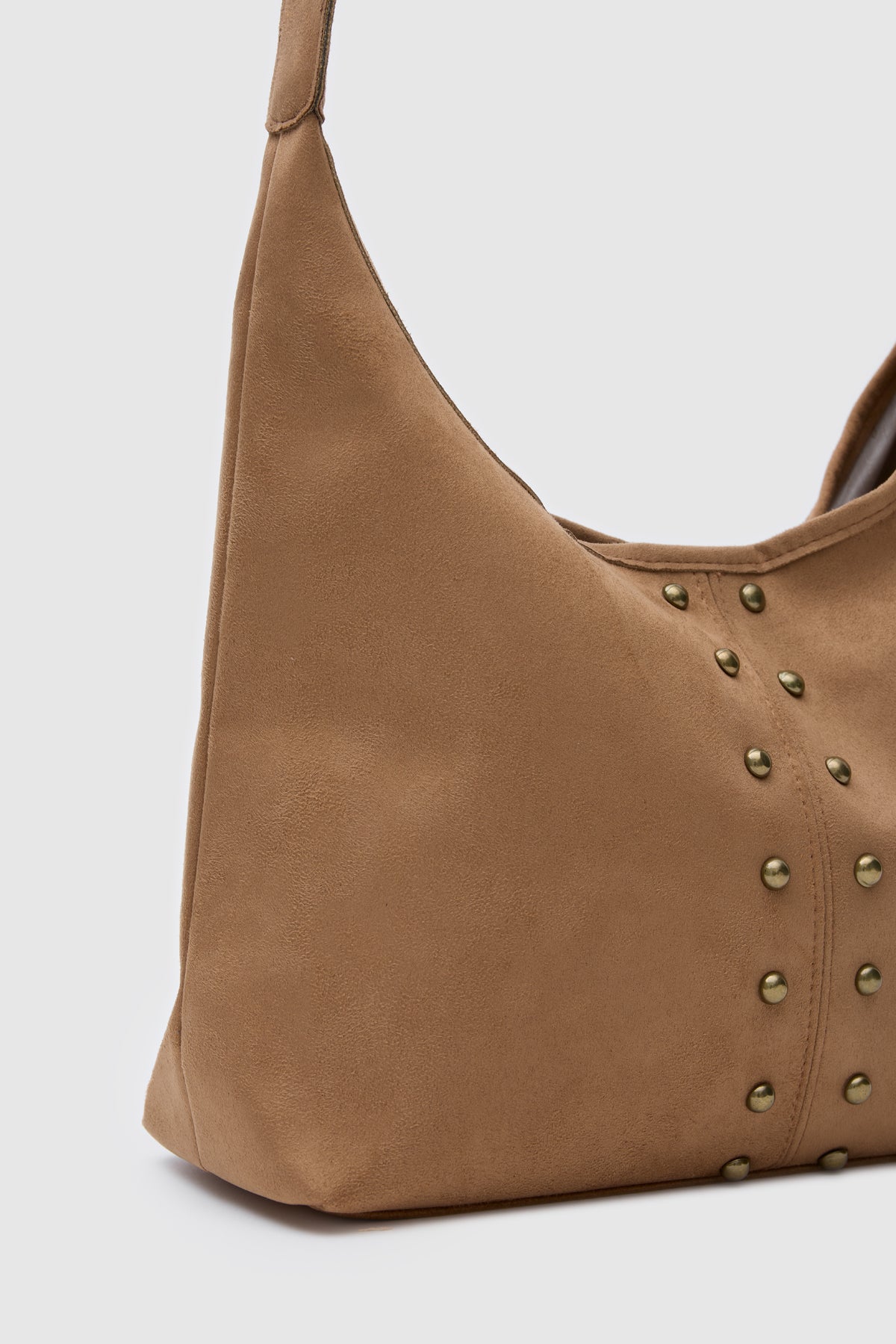 Valenta Süet El ve Omuz Çantası - Camel