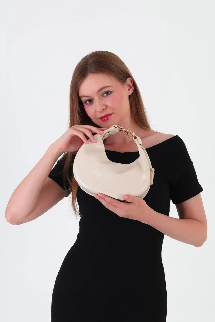 Dore Rugan Mini Çapraz Çanta Krem