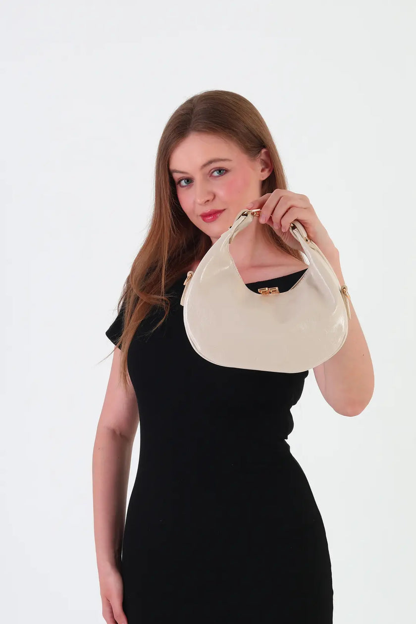 Dore Rugan Mini Çapraz Çanta Krem