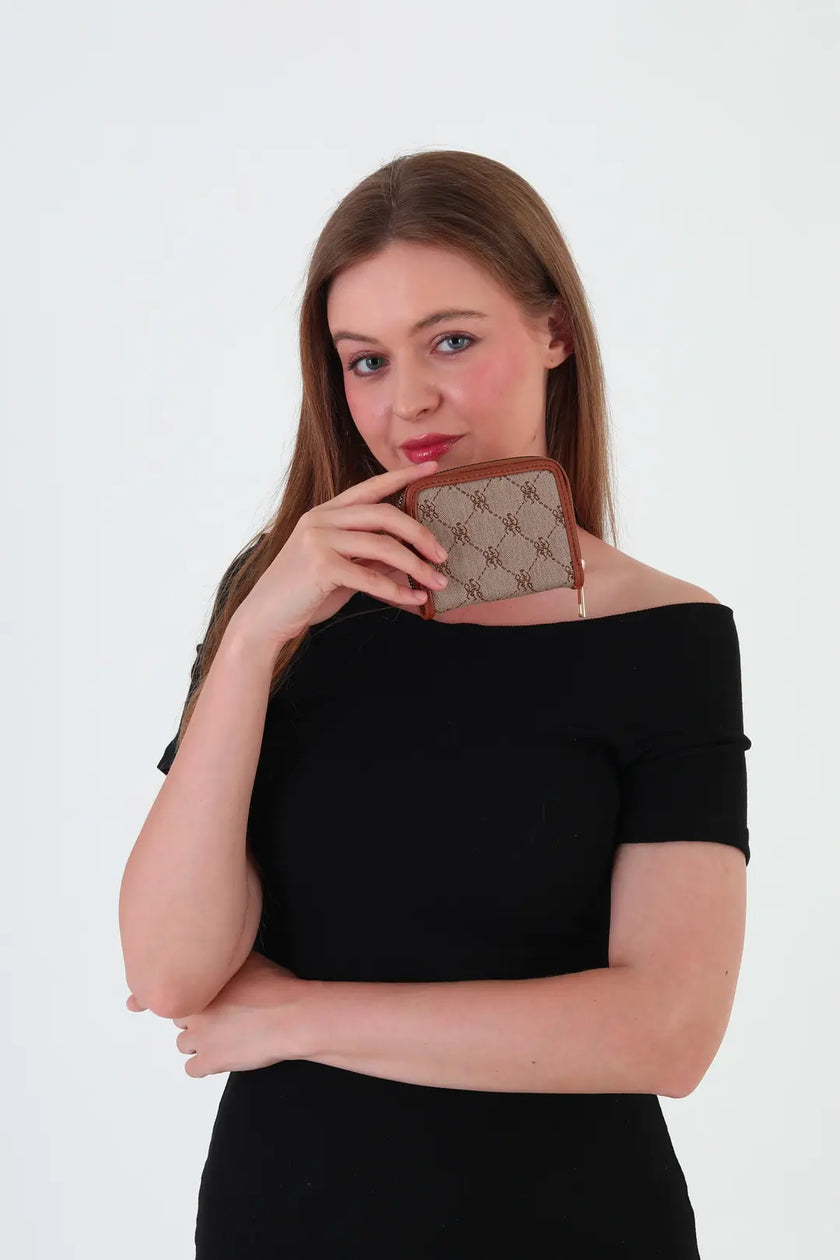 Bredo Desenli Cüzdan Taba