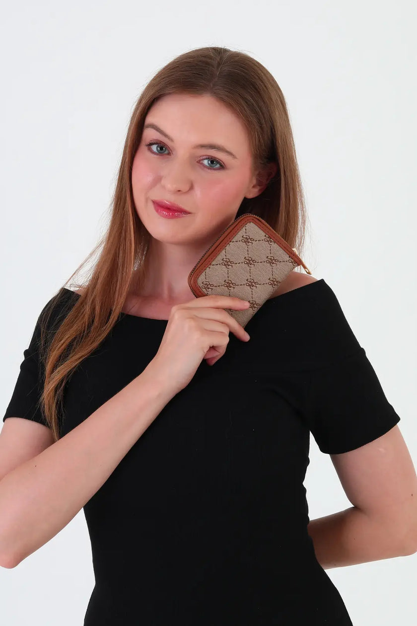 Bredo Desenli Cüzdan Taba