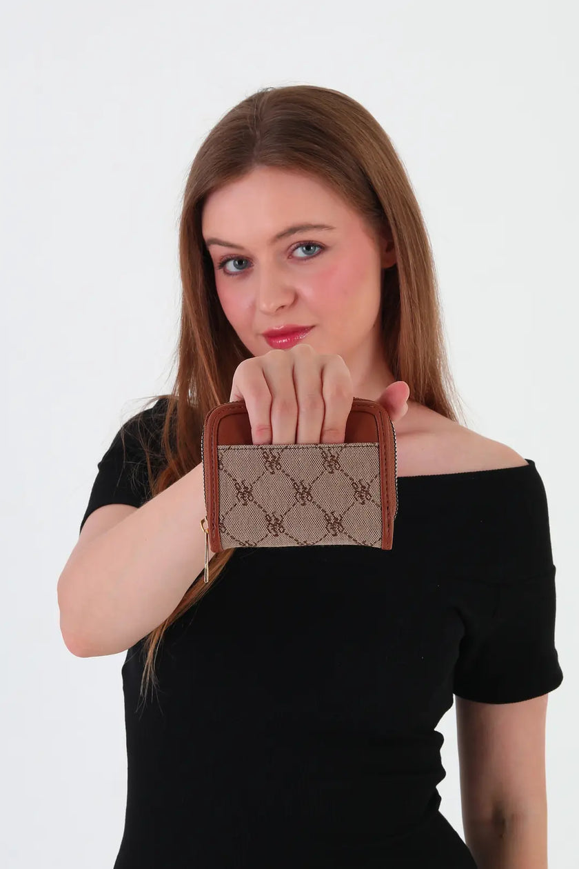 Bredo Desenli Cüzdan Taba