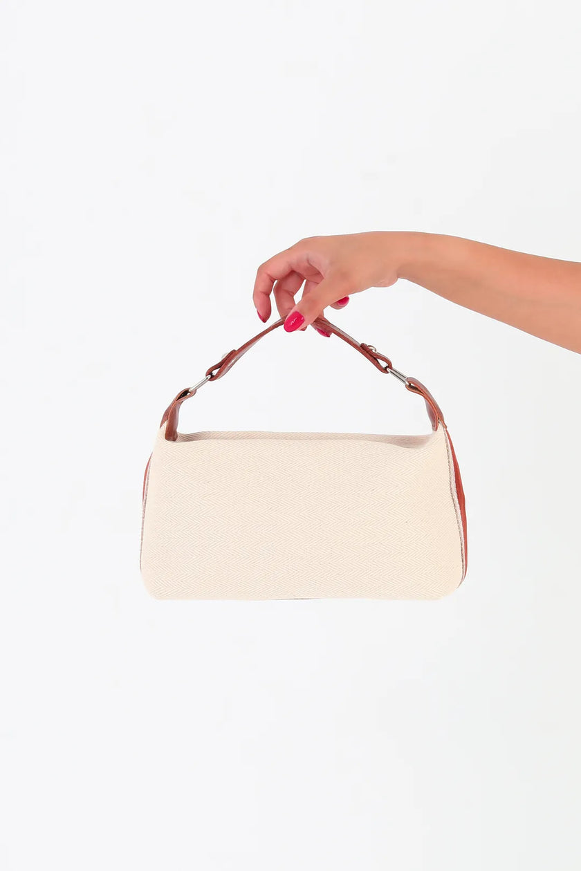 Casso Kanvas El Çantası Taba