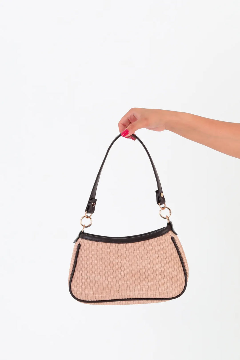 Larion Hasır Baget Çanta Kahve