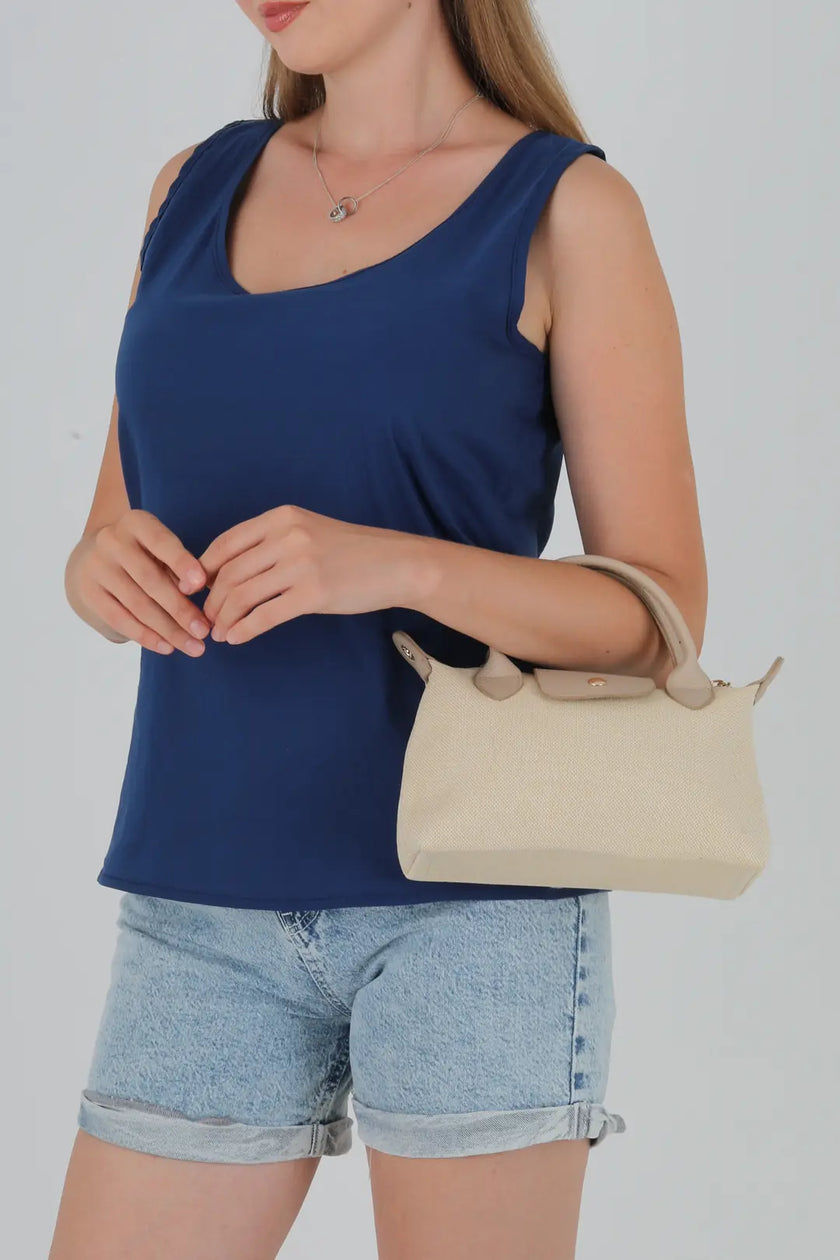 Norvis Kanvas Omuz Çanta Taba