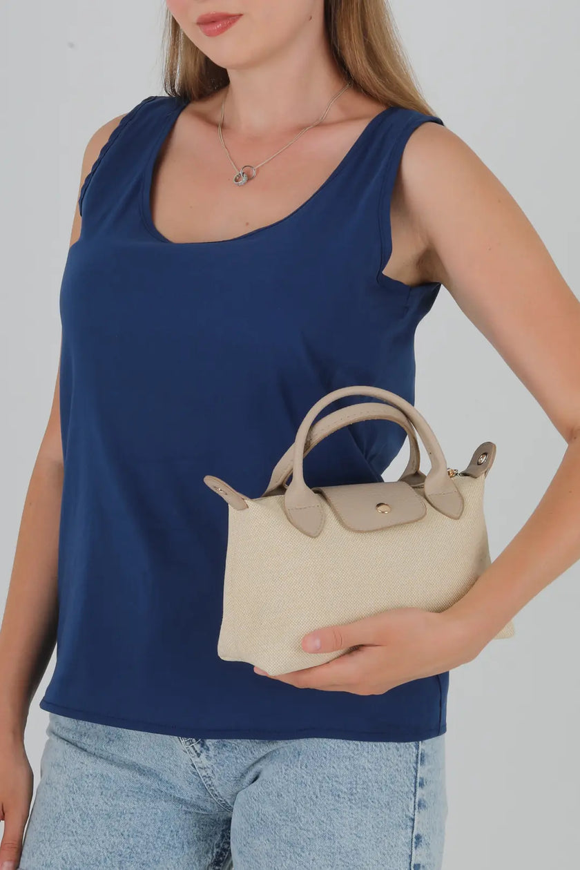 Norvis Kanvas Omuz Çanta Taba