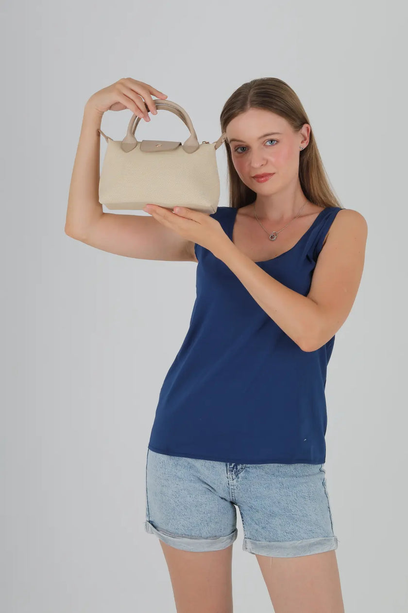 Norvis Kanvas Omuz Çanta Taba