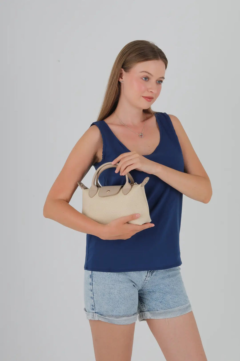 Norvis Kanvas Omuz Çanta Taba