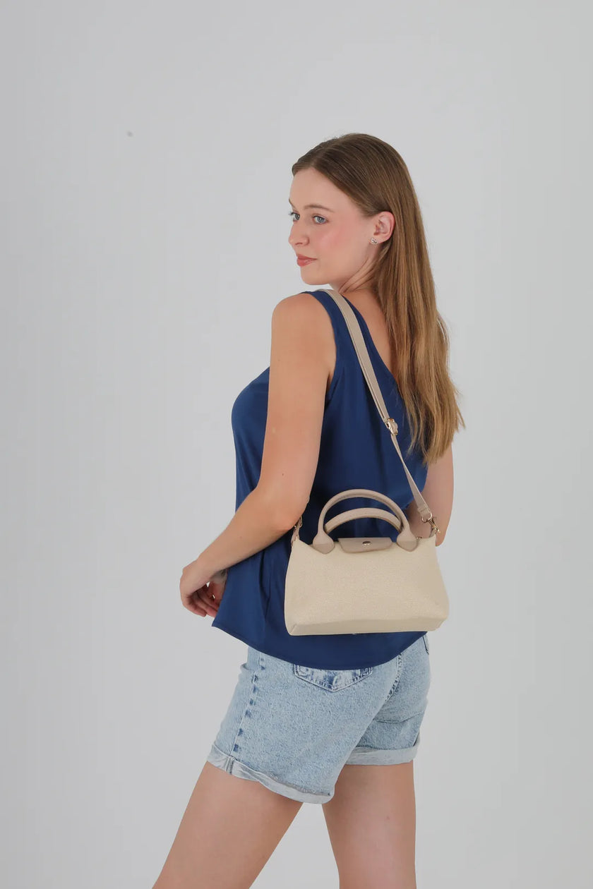 Norvis Kanvas Omuz Çanta Taba