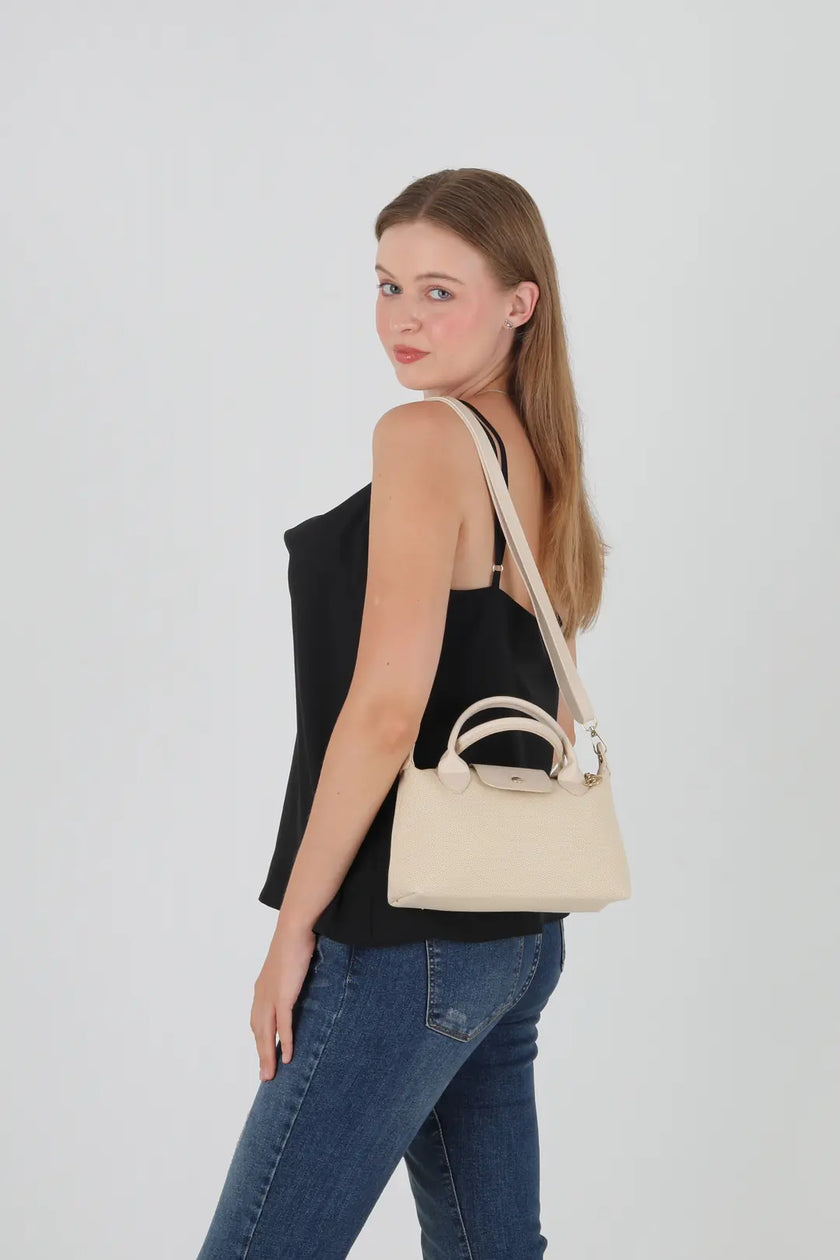 Norvis Kanvas Omuz Çanta Krem