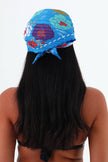 Rose çok renkli piliseli bandana,fular Mavi