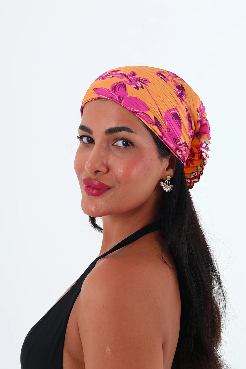 Rose çok renkli piliseli bandana,fular Renkli