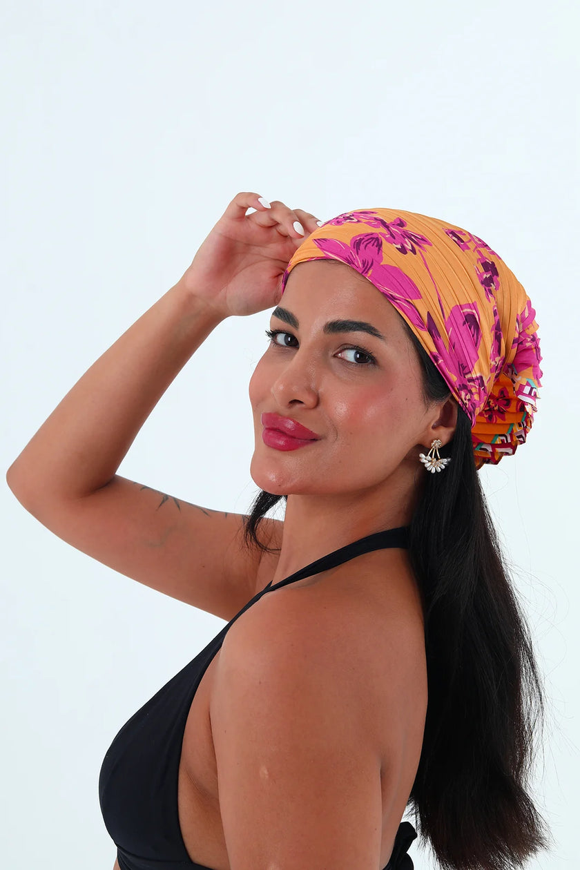 Rose çok renkli piliseli bandana,fular Renkli