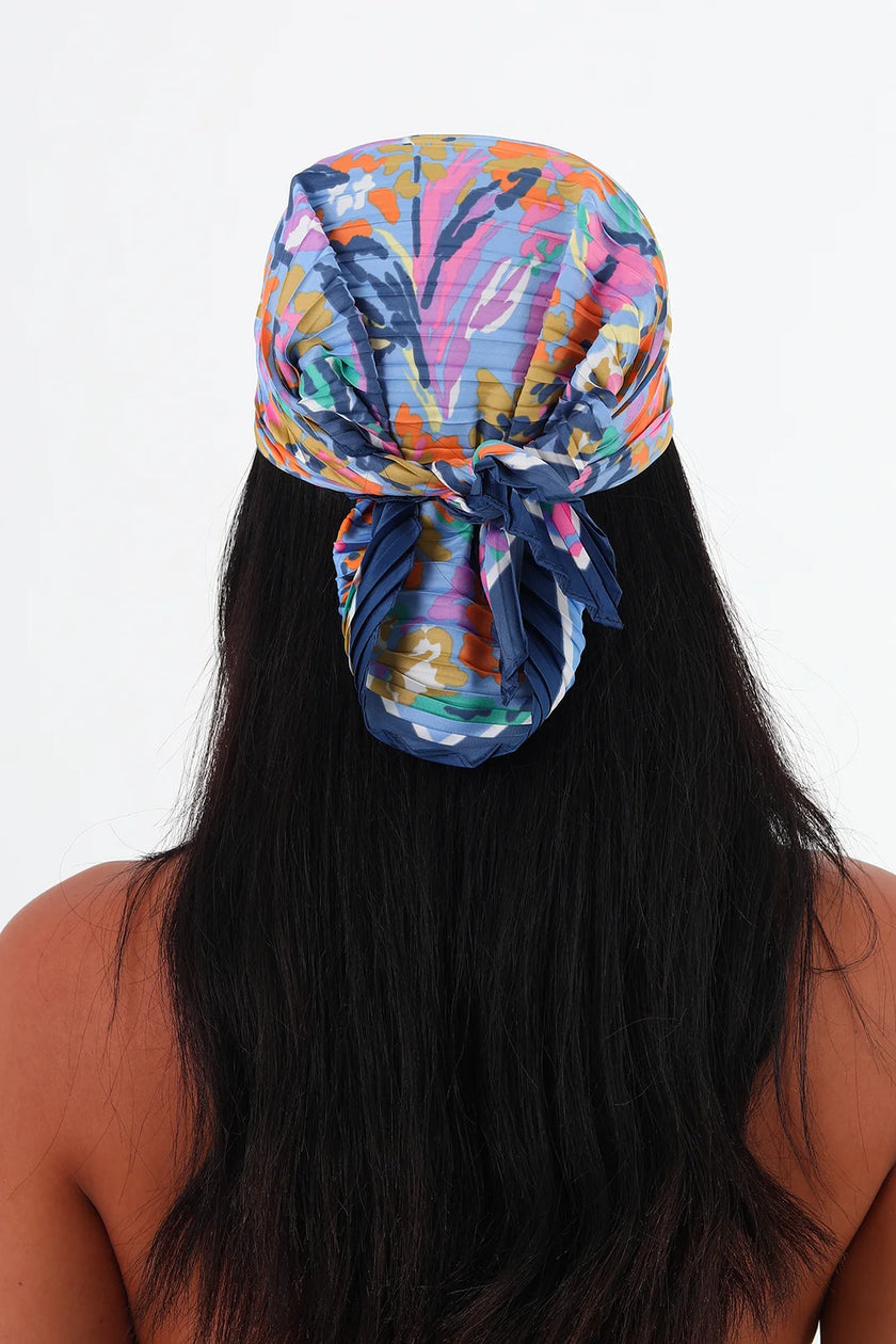 Rose çok renkli piliseli bandana,fular Lila