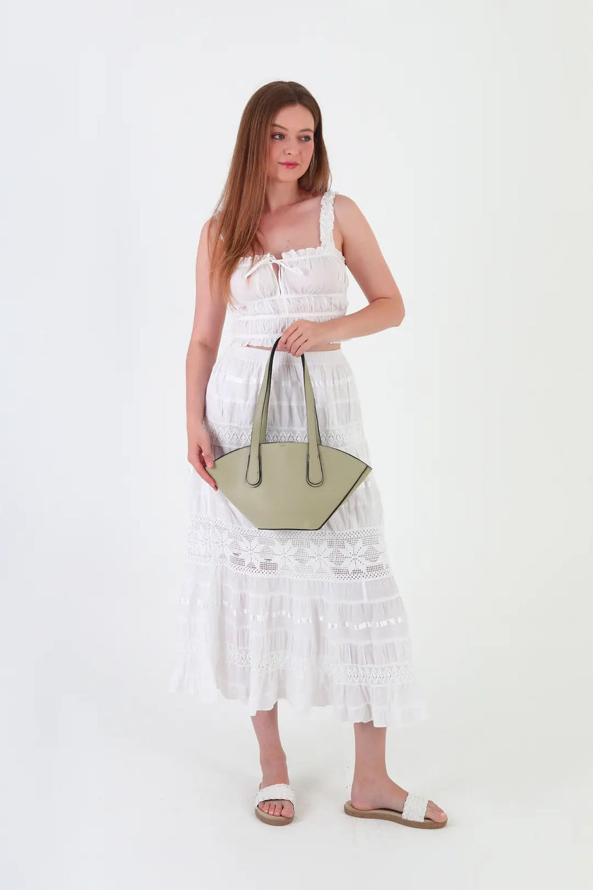 Rossi Askılı Omuz Çantası Mint Yeşili