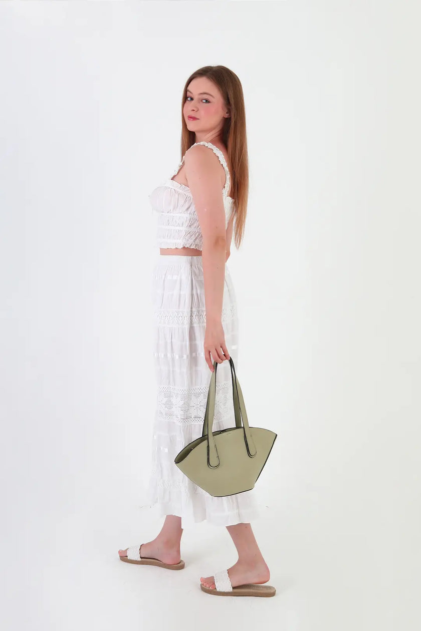 Rossi Askılı Omuz Çantası Mint Yeşili