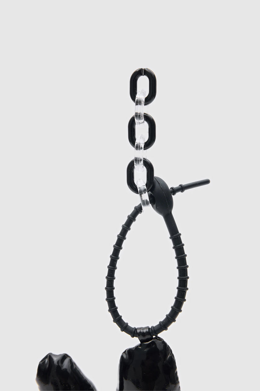 Kalpli Çanta Charmı ve Anahtarlık Siyah