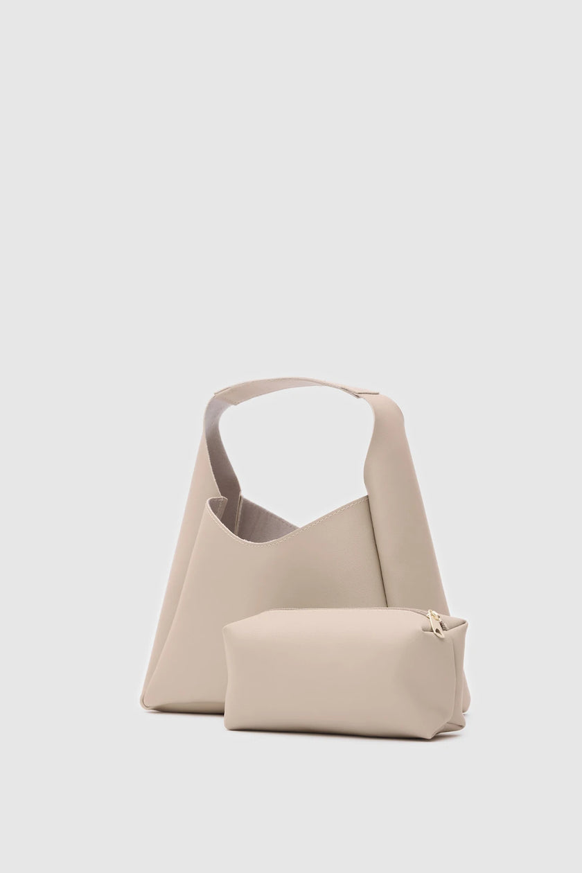 Sara Yavrulu El ve Omuz Çantası Bej
