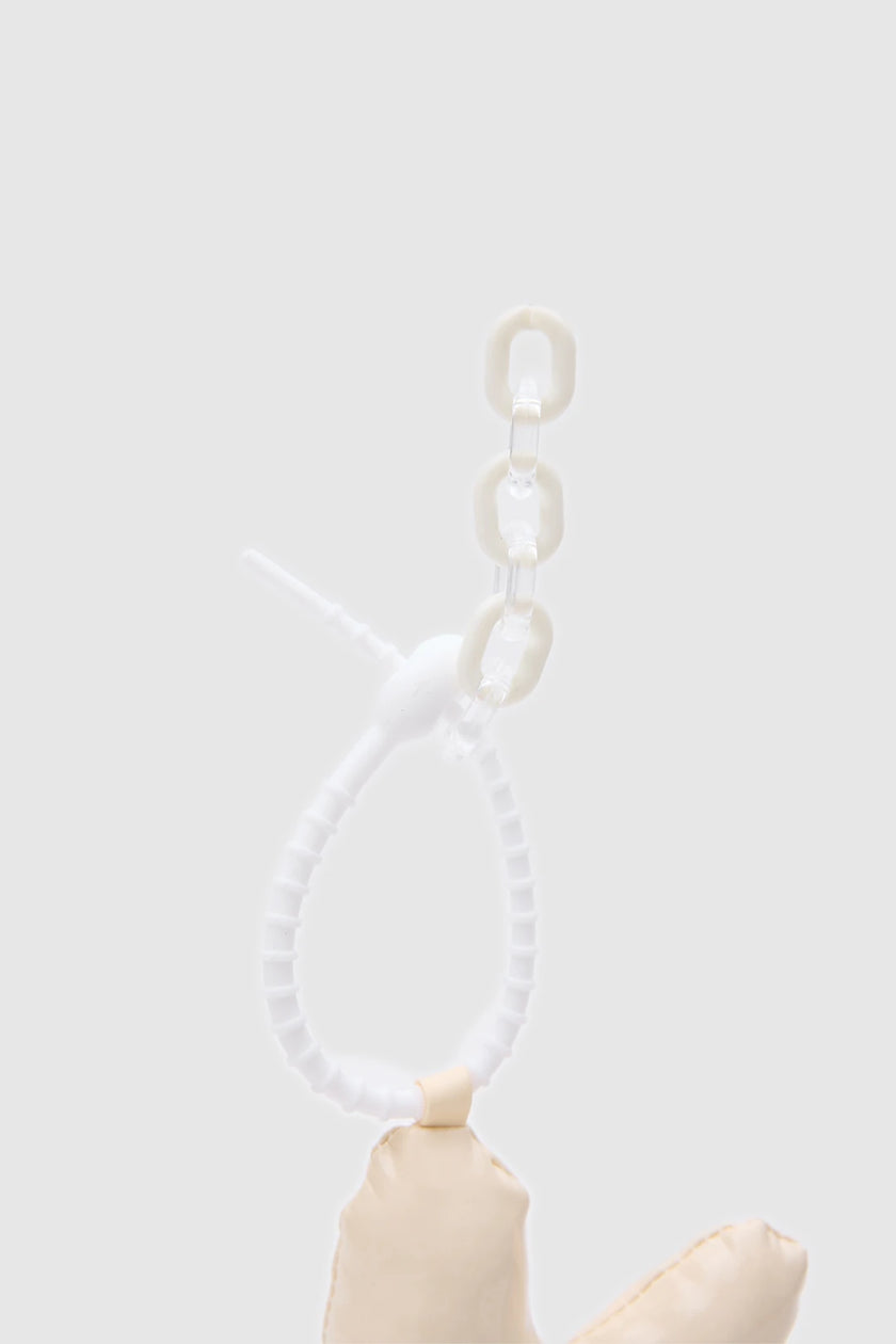 Kalpli Çanta Charmı ve Anahtarlık Krem