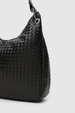 Nervo Örgülü Omuz Çantası Siyah
