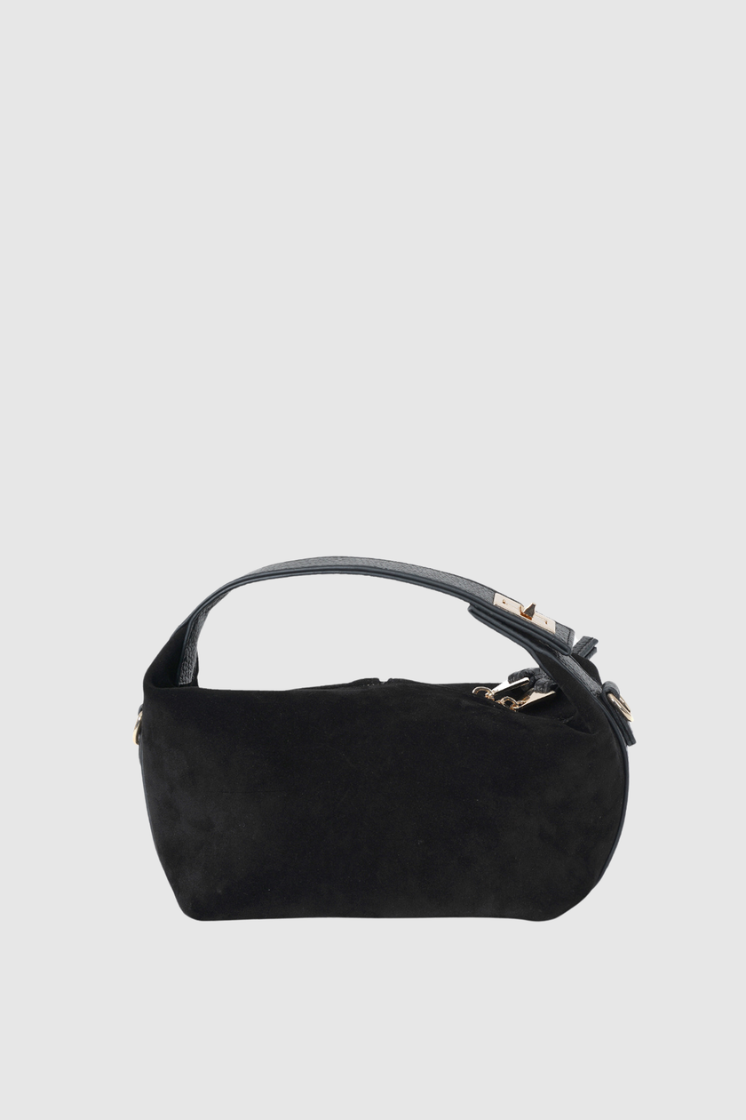 Amore Gerçek Deri El Çantası Siyah