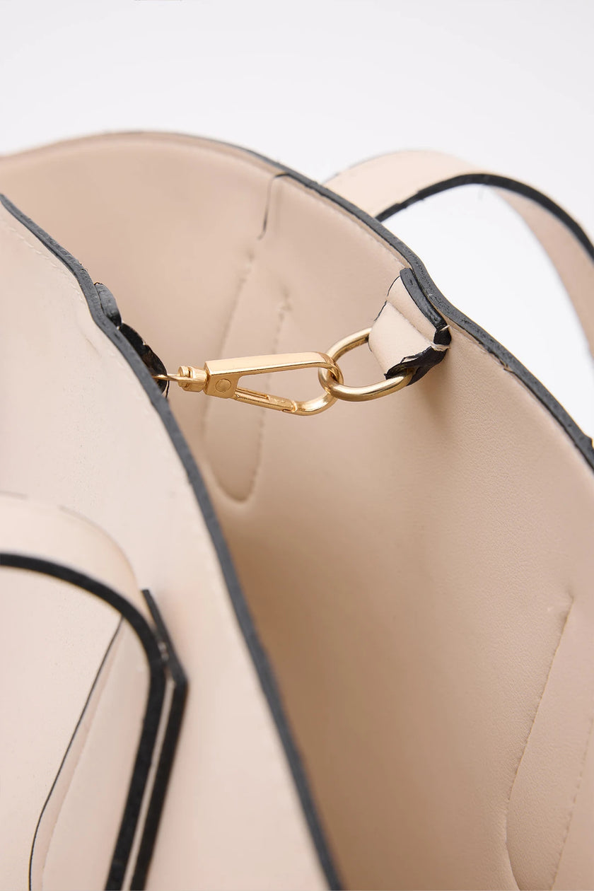 Rossi Askılı Omuz Çantası Krem