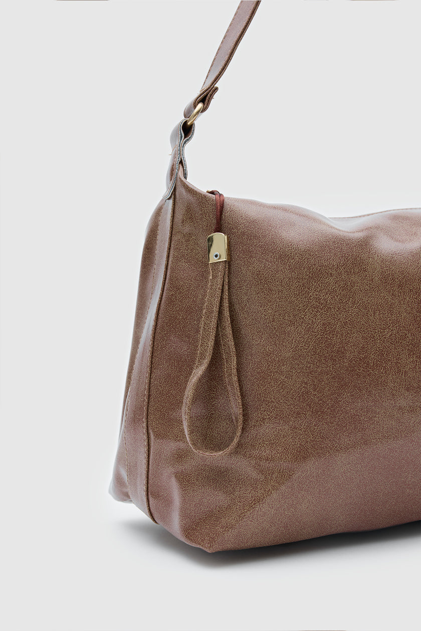 Violeta Salaş Omuz Çantası Vizon