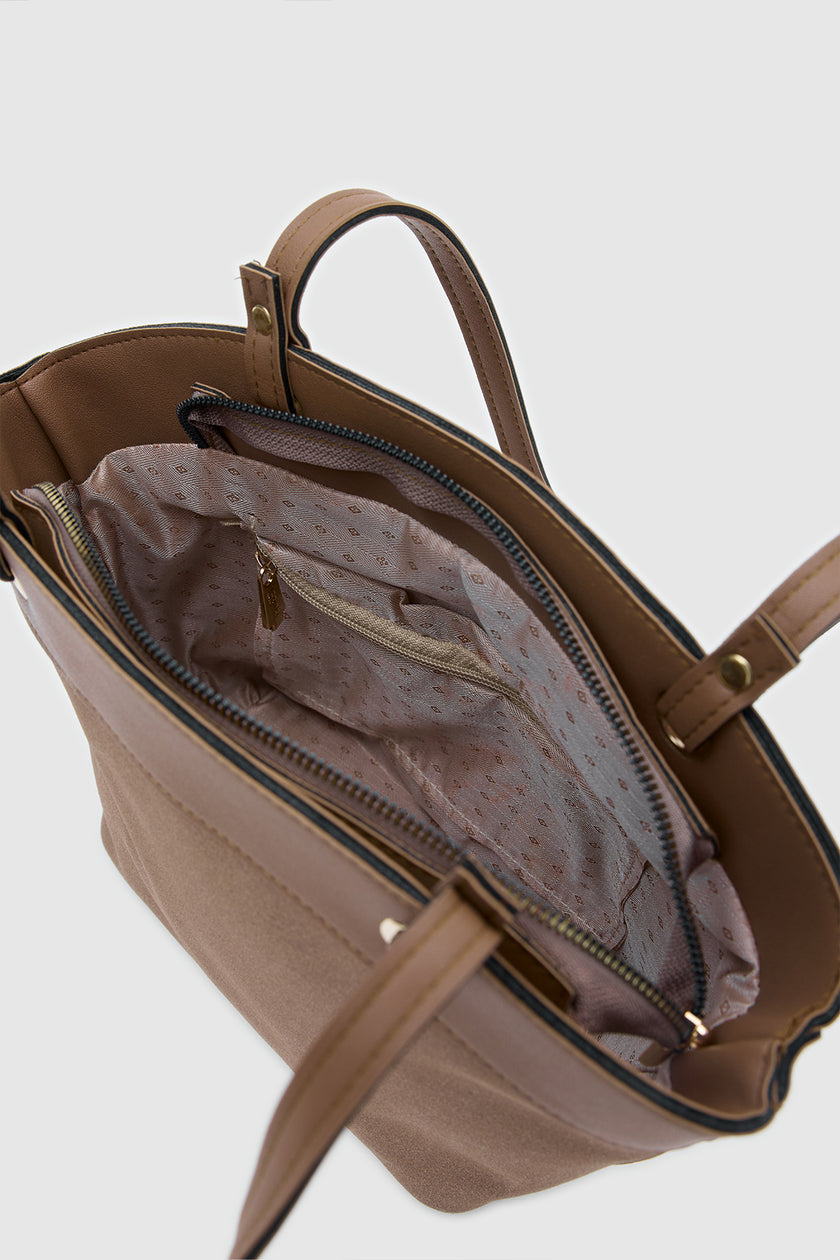 Avilo Süet Omuz ve El Çantası Taba