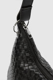 Nervo Örgülü Omuz Çantası Siyah