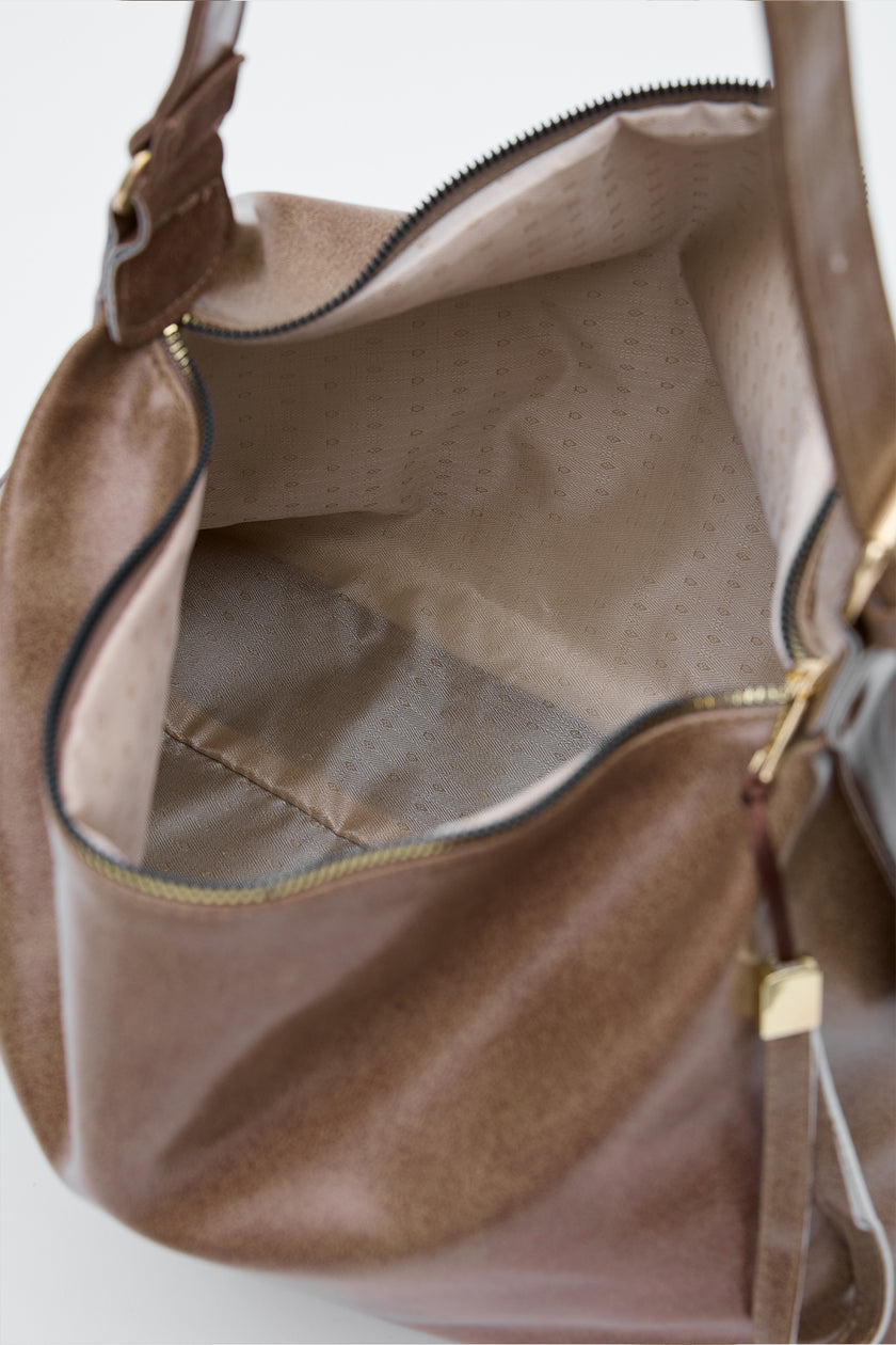 Violeta Salaş Omuz Çantası Vizon