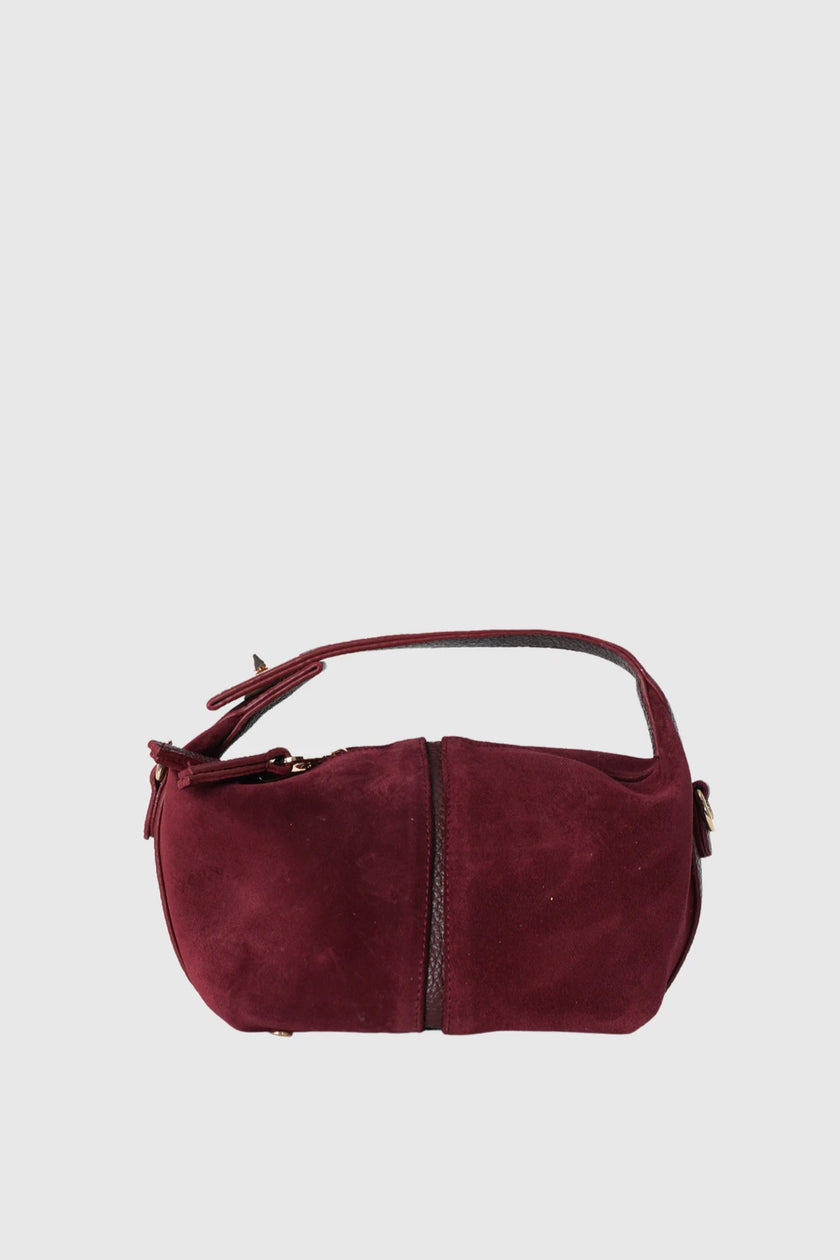 Amore Gerçek Deri El Çantası Bordo