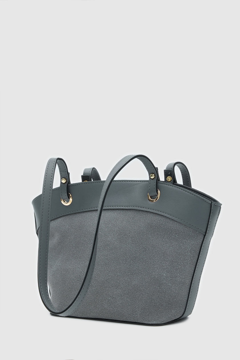 Avilo Süet Omuz ve El Çantası Gri