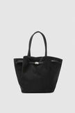 Lusha Tote - Süet Omuz Çantası - Siyah