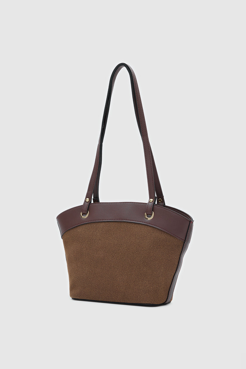 Avilo Süet Omuz ve El Çantası Kahve