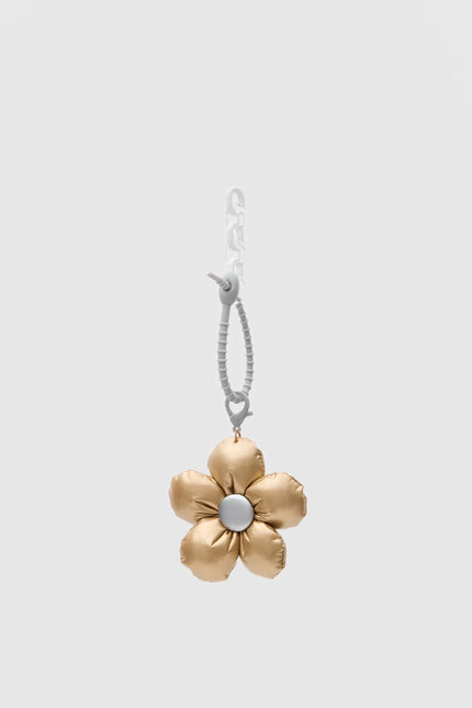 Papatya Figürlü Charm ve Anahtarlık Gold