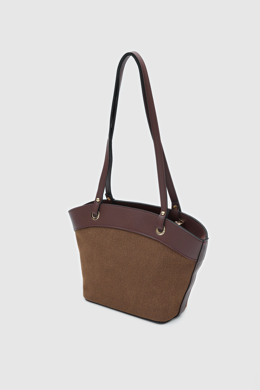 Avilo Süet Omuz ve El Çantası Kahve