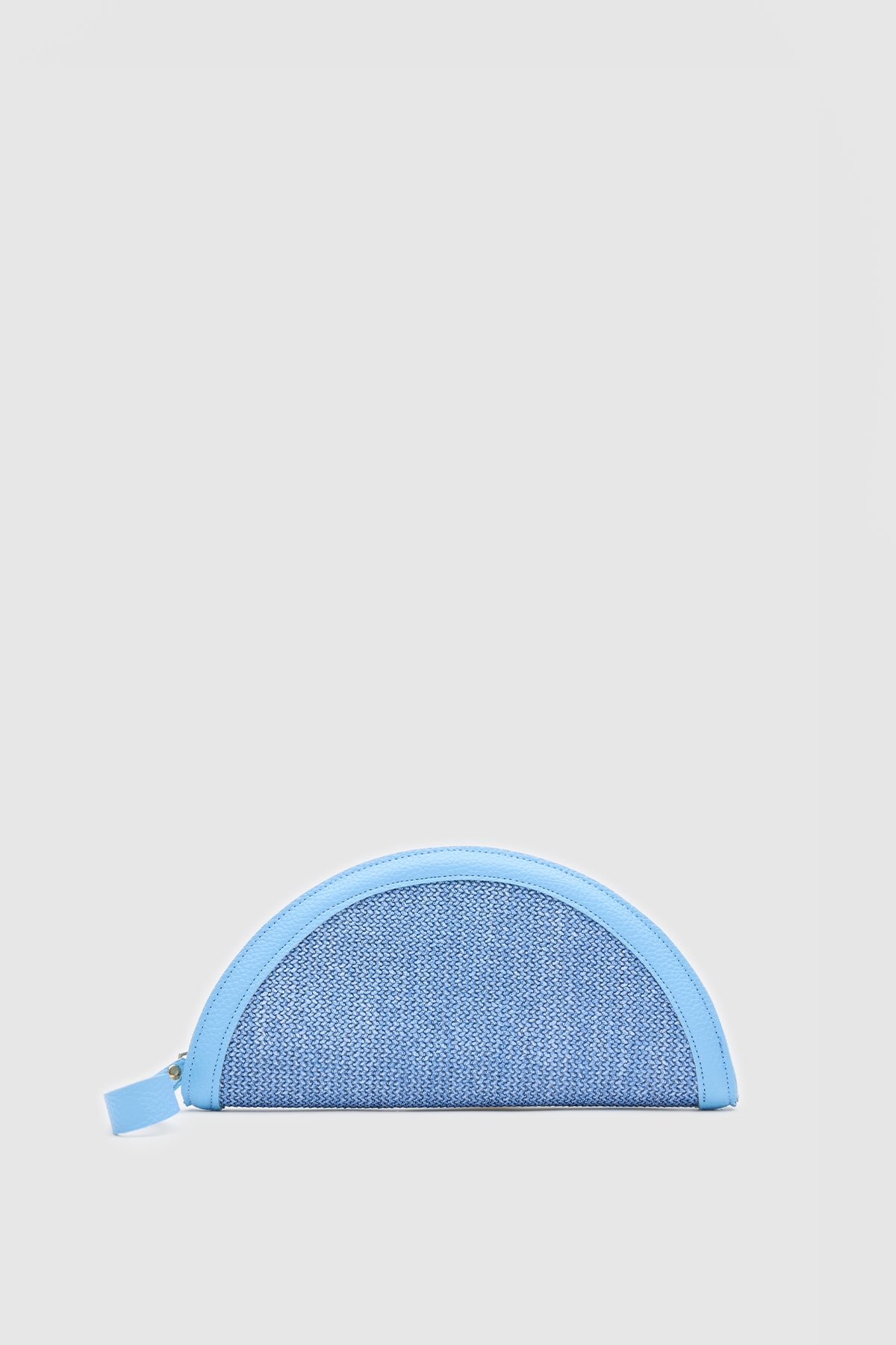 Venice Hasır Clutch Çanta Mavi