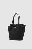 Lusha Tote - Süet Omuz Çantası - Siyah