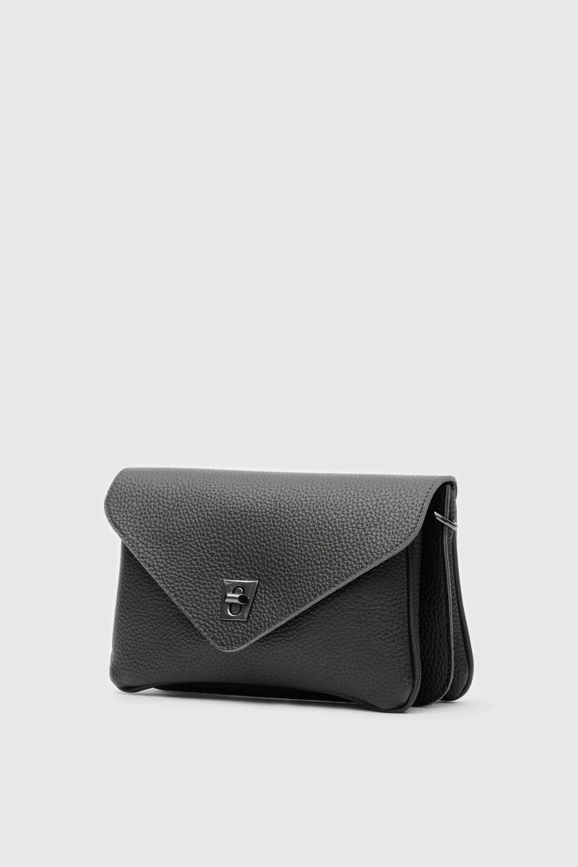 Lana Deri El ve Omuz Çantası Siyah