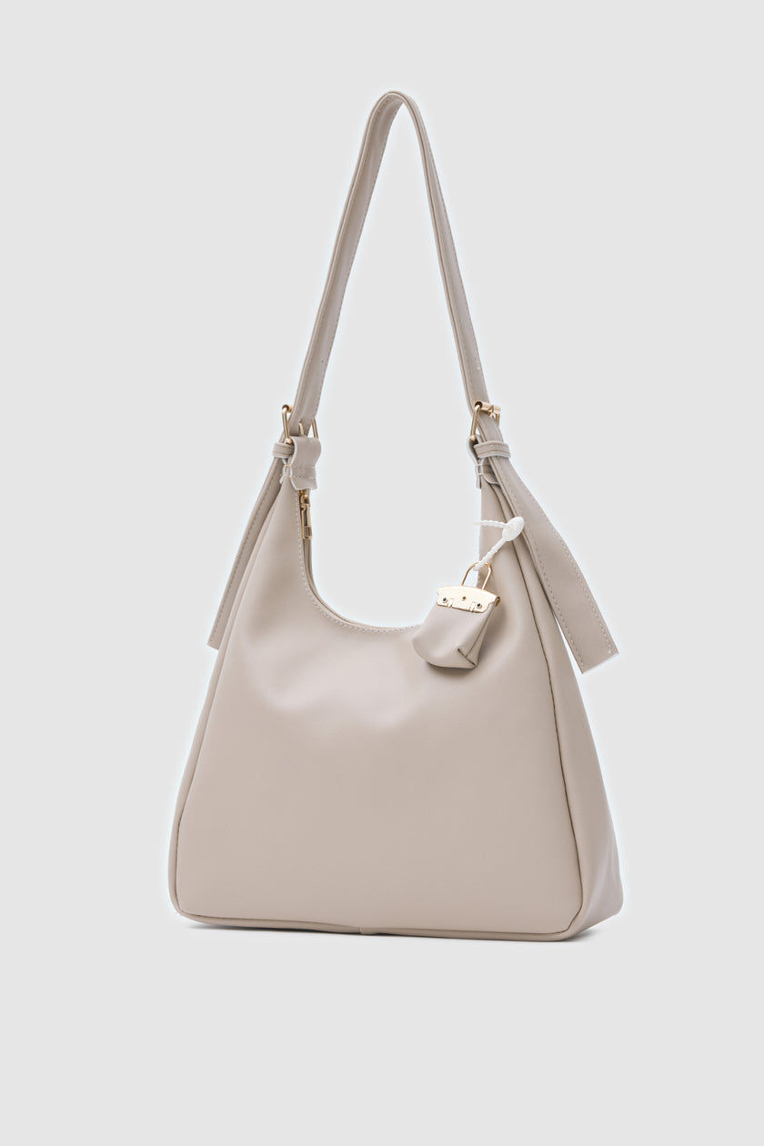 Vilma Charmlı Salaş Omuz Çantası Bej