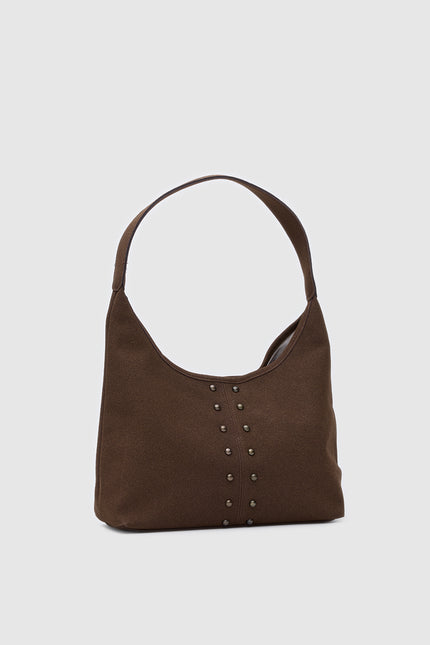 Valenta Süet El ve Omuz Çantası - Kahverengi