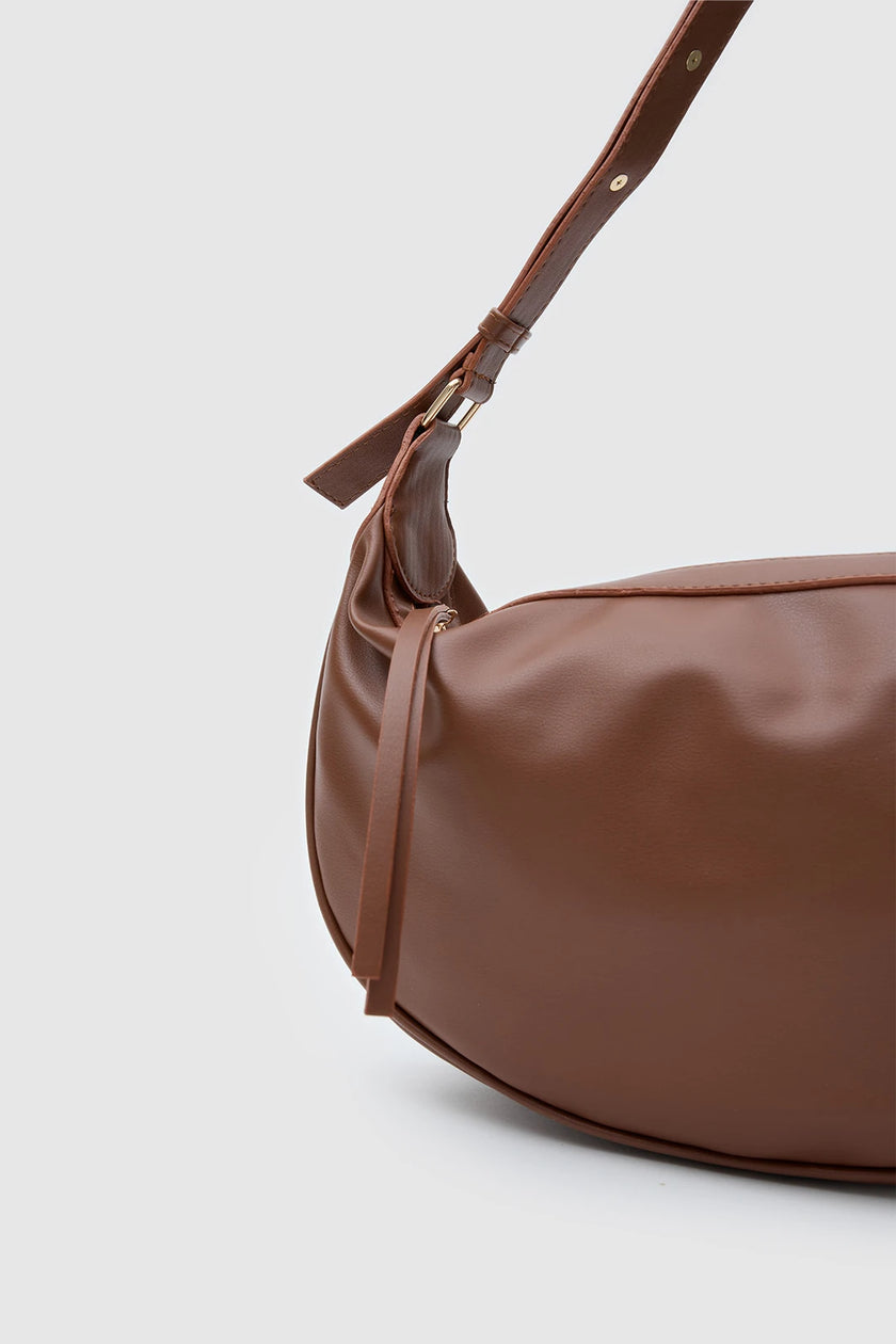 Bust Omuz Çantası Taba