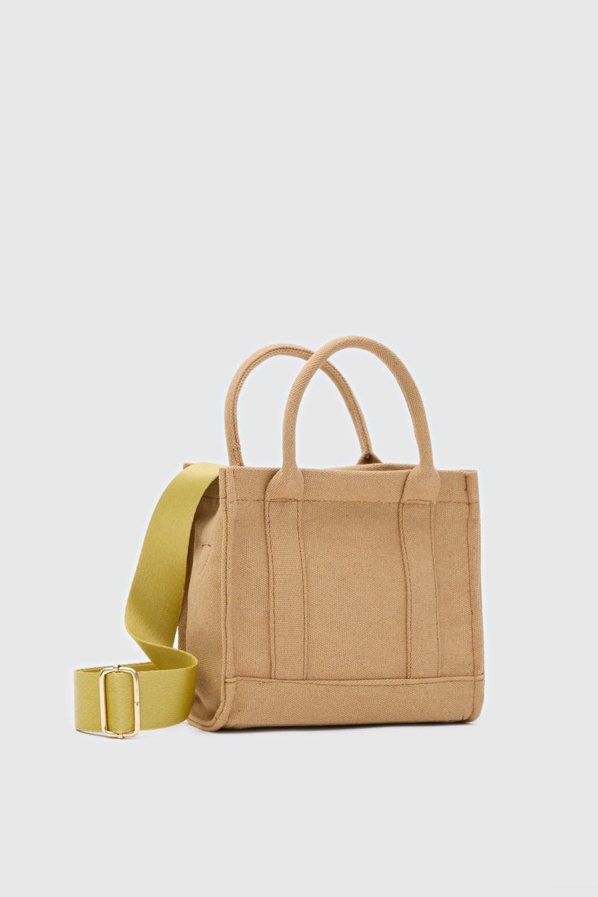 Torino Kanvas Baget Çanta  - Hardal sarısı