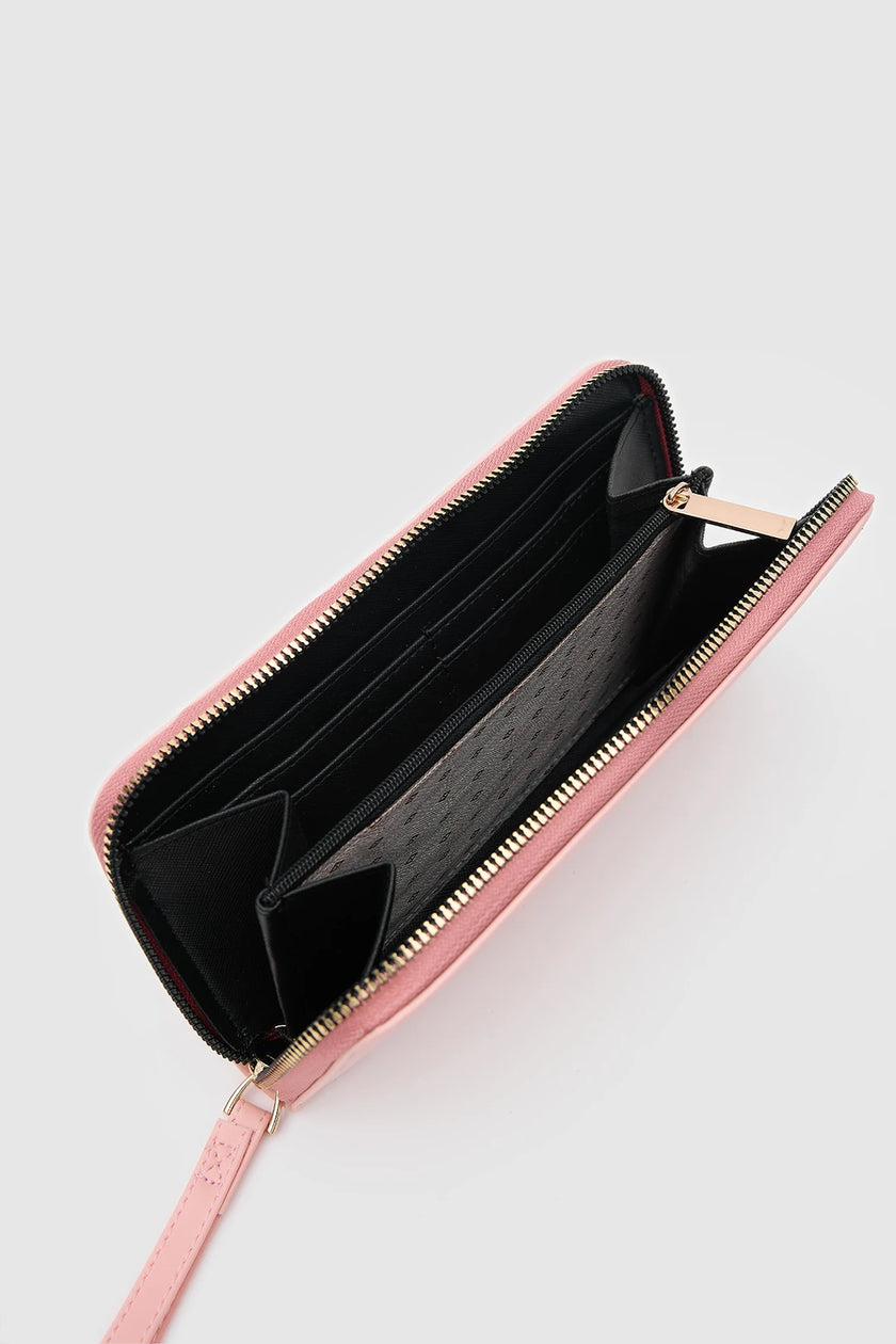 Arre Suni Deri Cüzdan Pembe