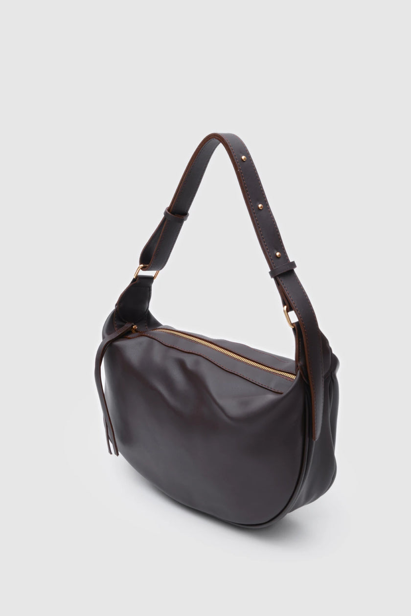 Bust Omuz Çantası Kahve