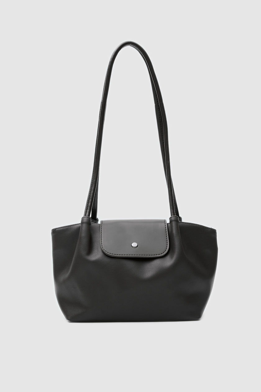 Hobo Kapaklı Omuz Çanta Siyah