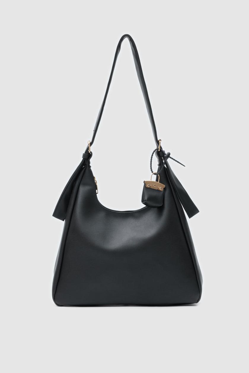 Vilma Charmlı Salaş Omuz Çantası Siyah