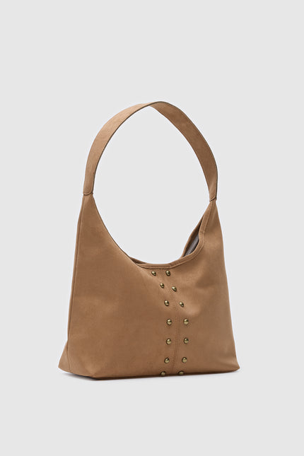 Valenta Süet El ve Omuz Çantası - Camel